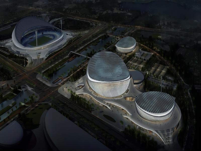 ?？谑形逶春游捏w中心二期體育館